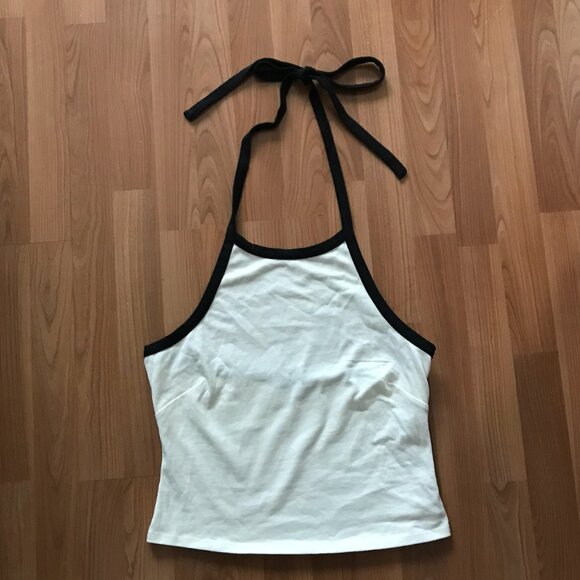 J. Crew Mariner cloth halter top with contrast trim - Picture 2 of 6